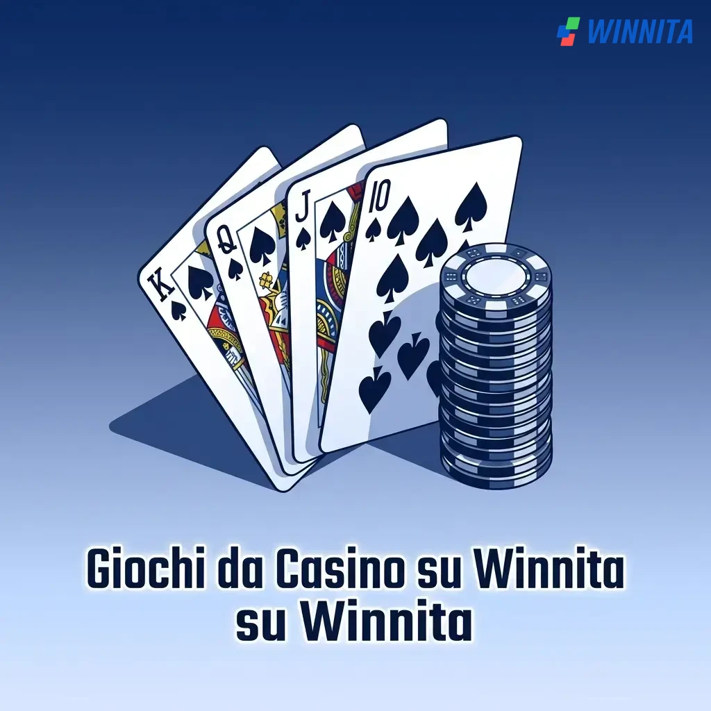 Catalogo giochi casino Winnita: slot, roulette, blackjack, baccarat, poker e live dealer per tutti i livelli