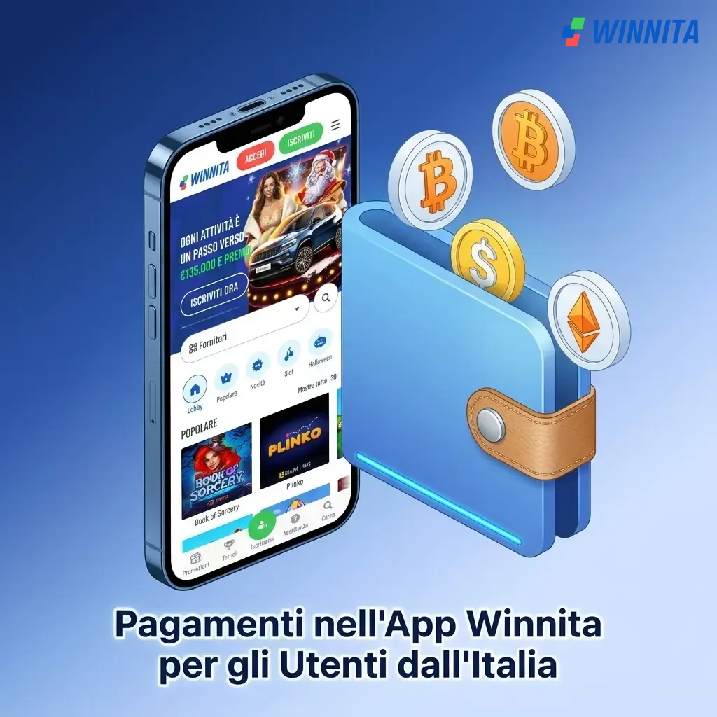 Metodi di pagamento app Winnita per utenti italiani: CartaSi, Satispay, Postepay, VISA, Mastercard e altri