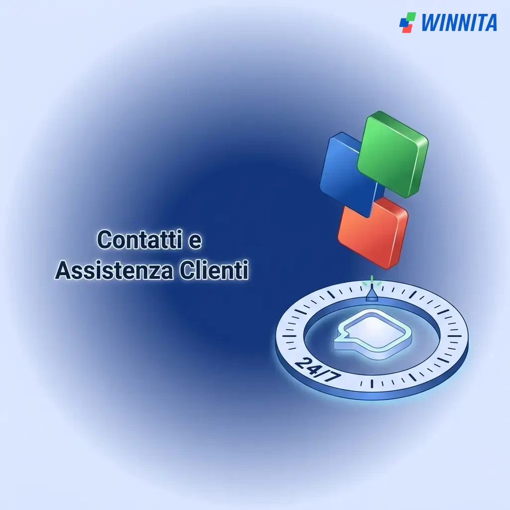 Servizio assistenza clienti Winnita disponibile 24/7 tramite live chat, email e modulo di contatto in italiano