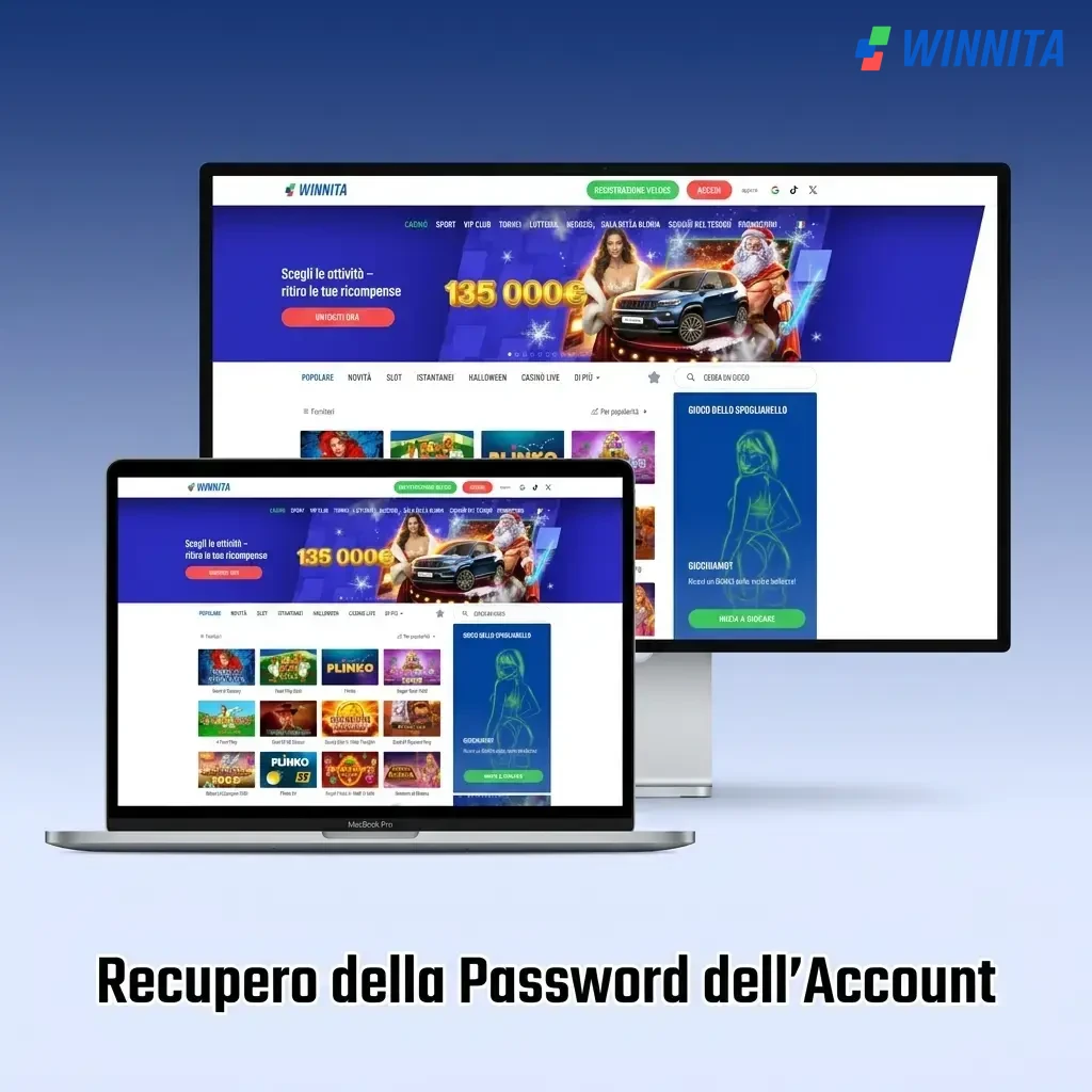 Guida passo passo per recuperare la password dell'account tramite email con link di reimpostazione