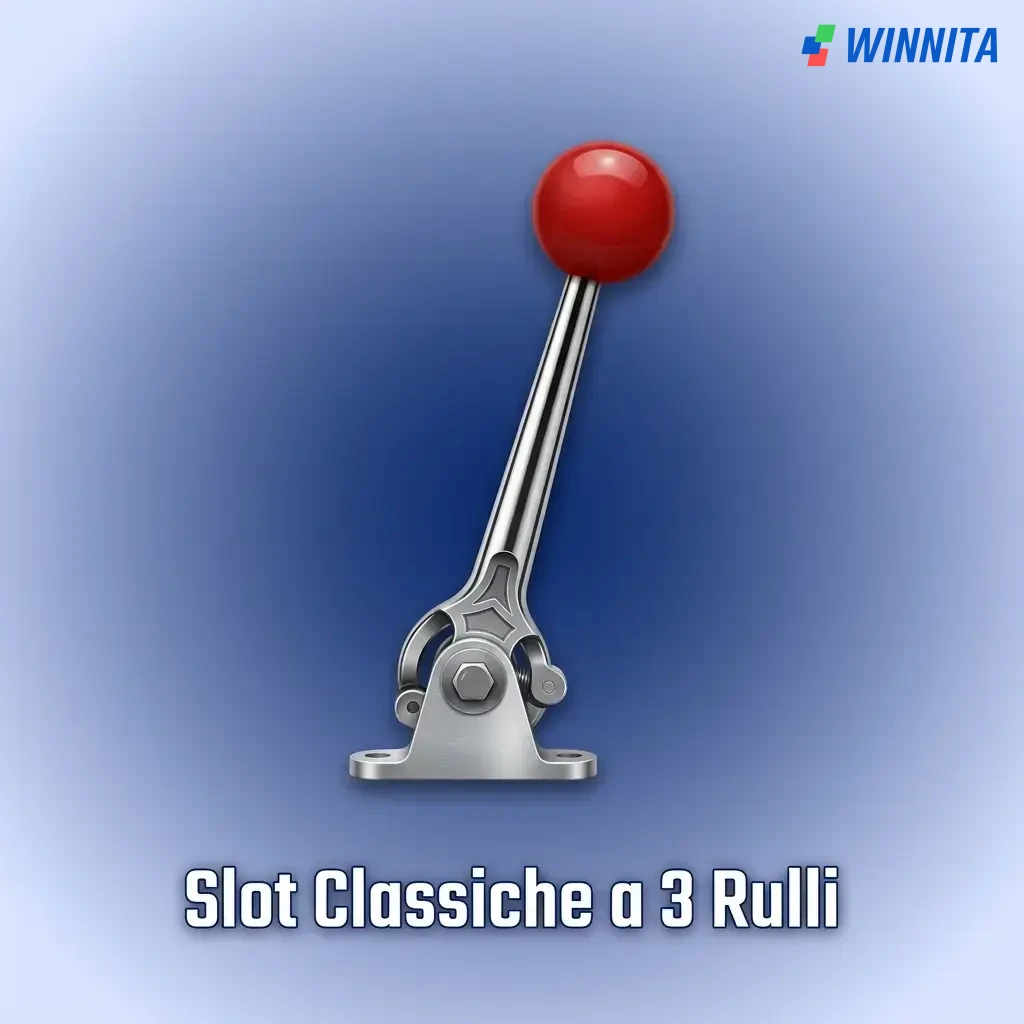 Slot classiche a 3 rulli con simboli di frutta, barre e campanelle su Winnita, ideali per gioco semplice e veloce.